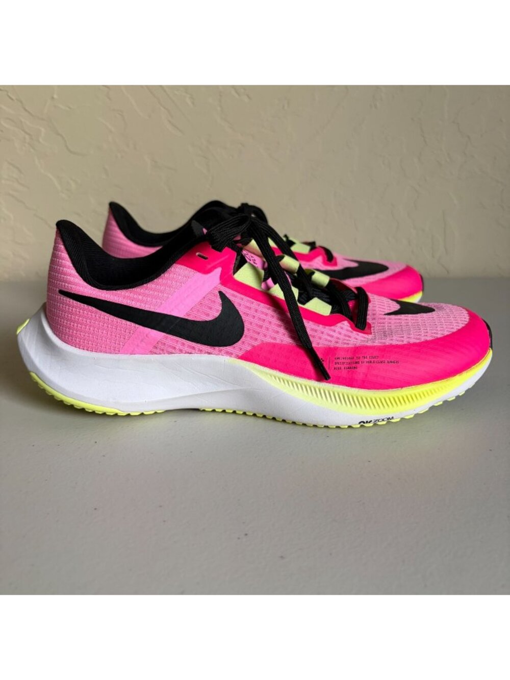 Nike Air Zoom Rival Fly 3 Men's US8 Athletic Shoes Running Training Pink Spell H